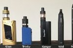 Modern Vape device Sizes Compared; Front elevation