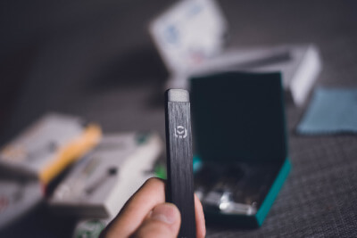 Man holding iQ Air Pod Kit