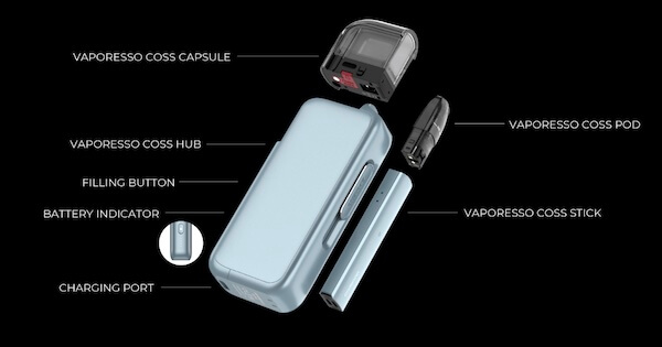 Vaporesso Coss Disassembled
