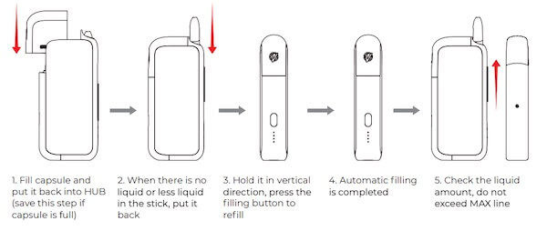 Vaporesso Coss How to Fill Pod